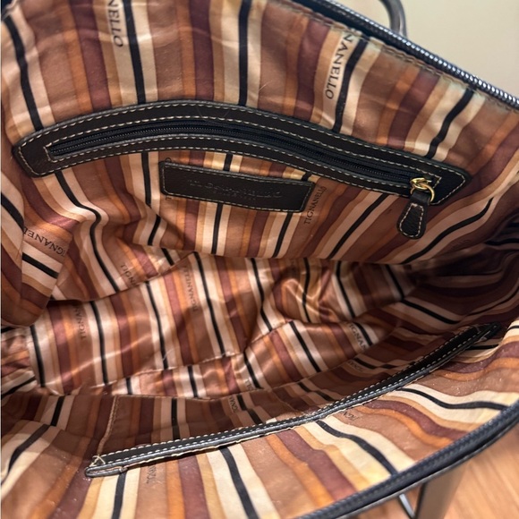 Tignanello Black and Cream Satchel - Picture 7 of 9